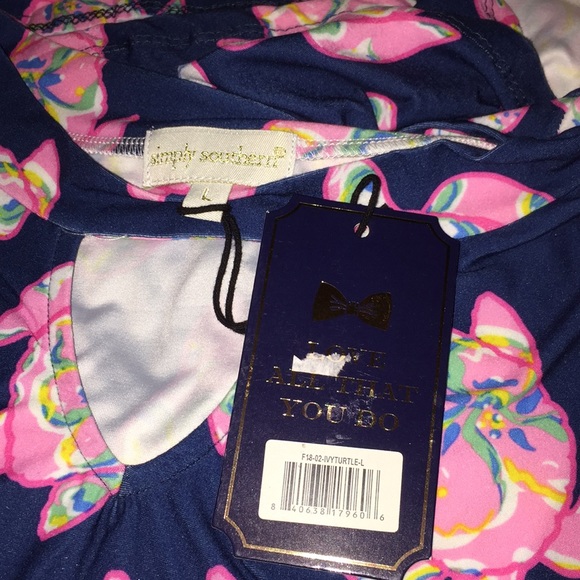 NWT Simply Southern IvyTurtle Keyhole Ruffle Dress - Picture 5 of 7